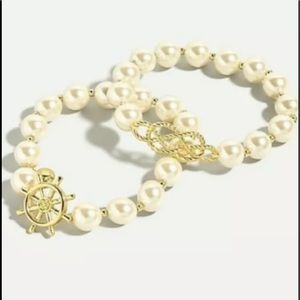 J Crew Nautical Charm Bracelet Set, NWT